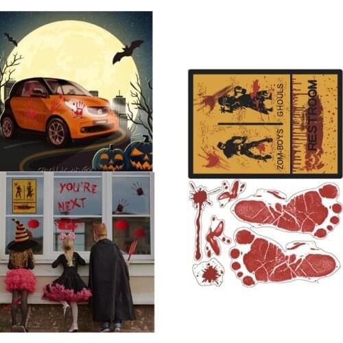 Horror Halloween Pattern Stickers Personalized Design Car Door Window Exterior Body Decorative Stickers for Adults