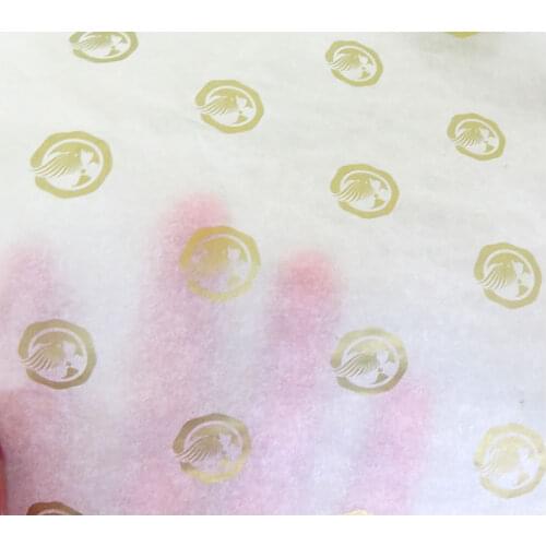 50x50cm custom printed logo waterproof thin tissue paper for packaging