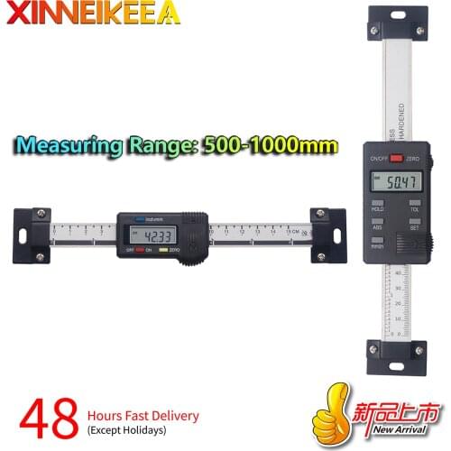 High Precision Digital Caliper 4CR13 Stainless Steel Horizontal Vertical Digital Display Ruler Measuring Range 100 200 300 400mm