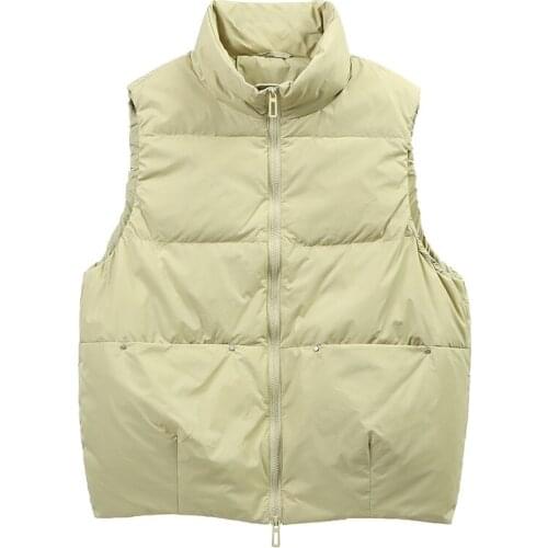 New Brand Hot-Selling Women 90% White Duck Down Winter Vest Down Casual Waistcoat Sleeveless Jackets for Ladies