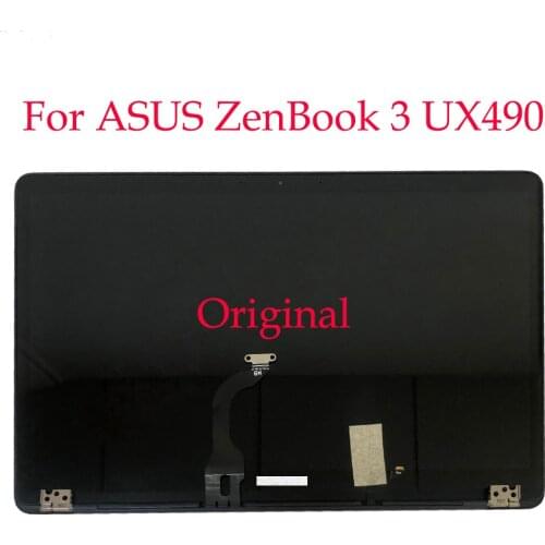 LCD Screen For Asus ZenBook 3 Deluxe UX490 UX490U UX490UA LCD Glass Display Panel Ccreen Complete LCD Assembly 1920X1080