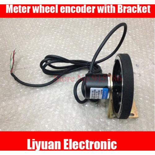 600P/R Meter wheel encoder with Bracket / 300MM rotary encoder with meter wheel / encoder plus meter wheel / universal encoder