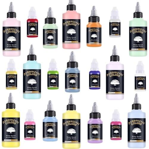 1x10ML/Bottle Airbrush Acrylic Liquid forthe vape Make Up Professional Decoration Model Coloring DIY Shoes Art Tattoos Inks Pigm
