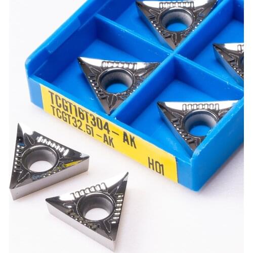 TCGT16T304 TCGT16T308 AK H01 aluminum turning tool internal turning tool CNC tool AL + TIN alloy wood TCGT16T302