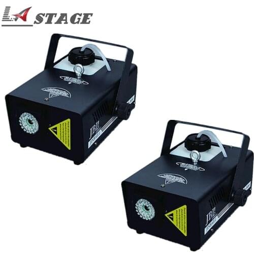 Free Shipping 2pcs/lot 900W Led Fog Machine Remote Control Blue Color Mini Professional Stage Smoke Machine Hazer