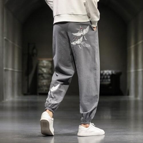 Harem Pants Men Loose Casual Mens Korean Style Cotton Linen Plus Size Sweatpants Hot Sale Male Trousers 2021 New Streetwear