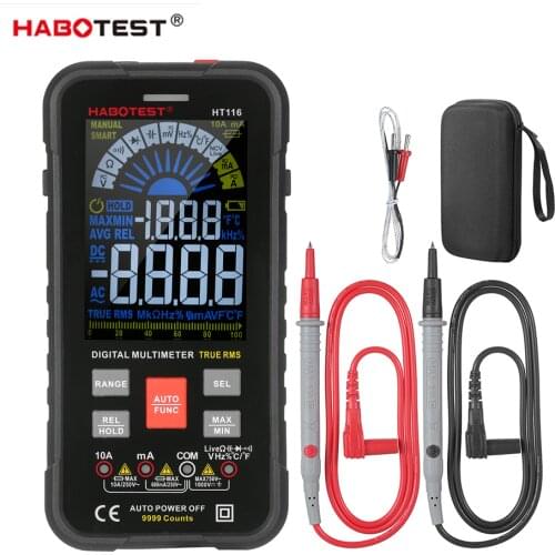 Digital Multimeter 9999 Counts True RMS Auto-off NCV Universal Meter Voltmeter Ammeter Mulitiple Tester for DC/AC Voltage