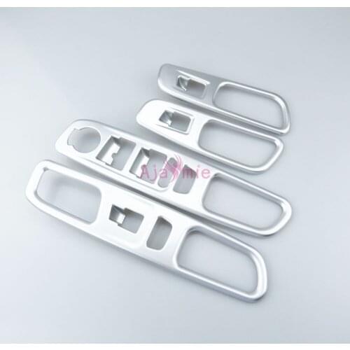 For Jeep Renegade 2016 2017 2018 Chrome Car Styling Interior Window Glass Switch Overlay Trim Garnish Cover Car Accessories