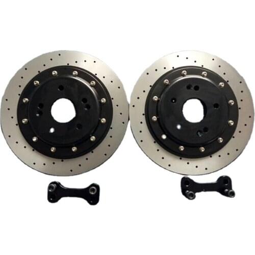 Jekit racing car brake pad high quality larger disc 370x22mm and center bell fit f10 rear