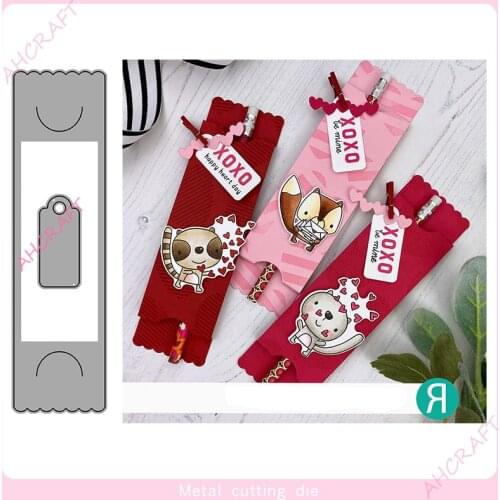 Candy gift Card Metal Cutting Dies for DIY Scrapbooking Photo Album Decorative Embossing PaperCard Crafts Die2021