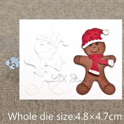 XLDesign Craft Metal Cutting Die cut dies lovely gingerbread man decoration scrapbook Album Paper Card Craft Embossing die cuts