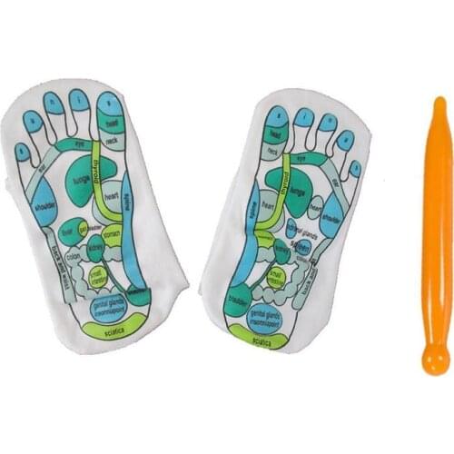 Acupressure Reflexology Socks Physiotherapy Massage Relieve Tired Feet Reflexology Socks 1 Pair Foot Point Socks