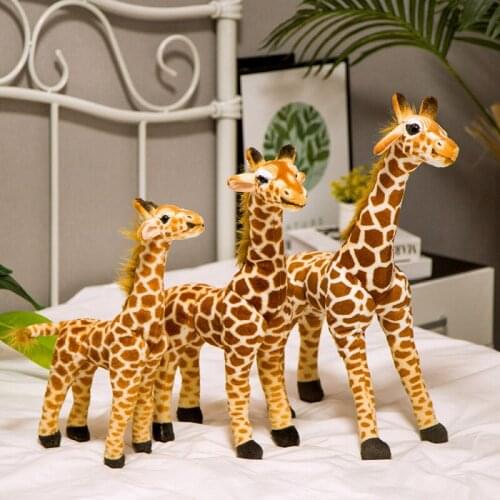 New Simulation Giraffe Plush Stuffed Toy Childrens Sleeping Doll Giraffe Doll Soft Skin-friendly and Comfortable Short Plush