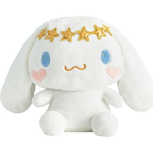 New Cartoon Birthday White Dog Plush Kids Stuffed Toys For Children Gifts 30CM