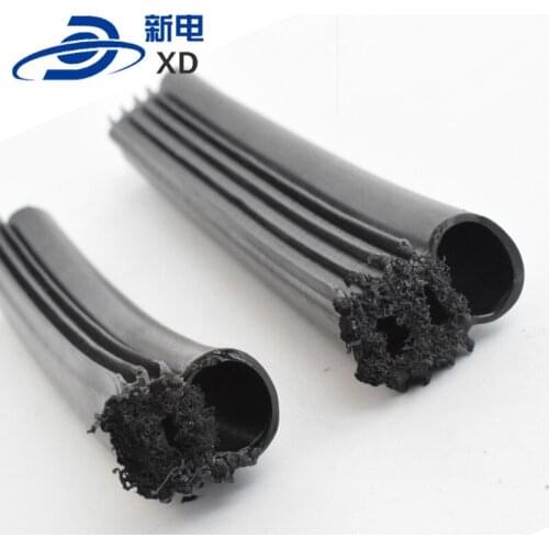 Fireproof rubber strip for marine machinery