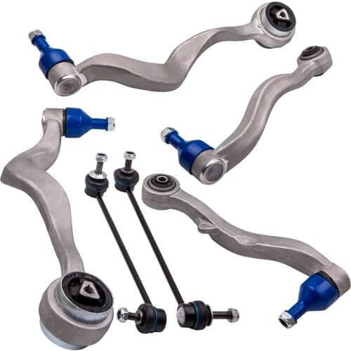 Front Suspension Wishbones Control Arms & Drop Links Kit For BMW 5 Series E60