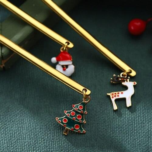 6pcs Stainless Steel Christmas Coffee Spoon Ice Cream Soup Sugar Dessert Teaspoons Mixing Stirrer Kitchen Tableware