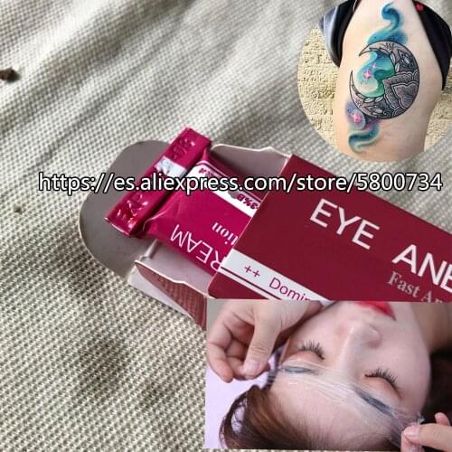 Pink EYE Tattoo Cream Befor for Operation Piercing Semi Permanent Makeup Eyebrow LipS 10G