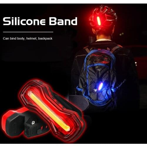Strong Bicycle Light Bike Taillight USB Rechargeable Night Cycling Rear Tail Light Waterproof LED MTB Bike Back Lamp For Cycling