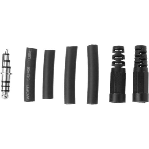 1Set DIY Helicopter Plug Headset Adapter Replacement U-174/U Type Male Female Connector Jack for David Clark Military Helicopter