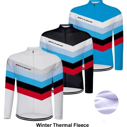 Thermal Cycling Jersey Long Bicycle Shirt Bike Sports Wear Winter Warm Coat Clothing Sleeve Mountain Jacket Motocross Tight Top
