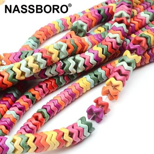 Wave Natural Stone Beads Loose Spacer Beads For Jewelry Making Spacers DIY Jewellry Accessories Bracelet Necklace