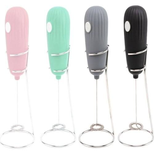 Milk Frother Handheld Electric Whisk Foamer Maker for Coffee Latte Hot Chocolate Egg Mixer with Stand