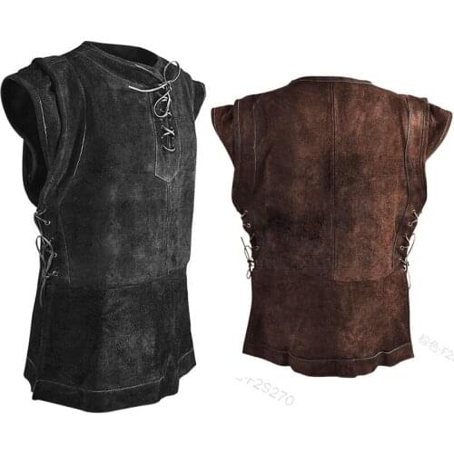 Plus Size 5XL Halloween Costume Men Medieval Vest Renaissance Victoria Edwardian Steampunk Vest Vintage Gothic Tailcoat Jacket