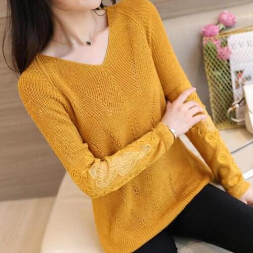 Женские пуловеры с V-образным вырезом Zuolunouba China At AliExpress