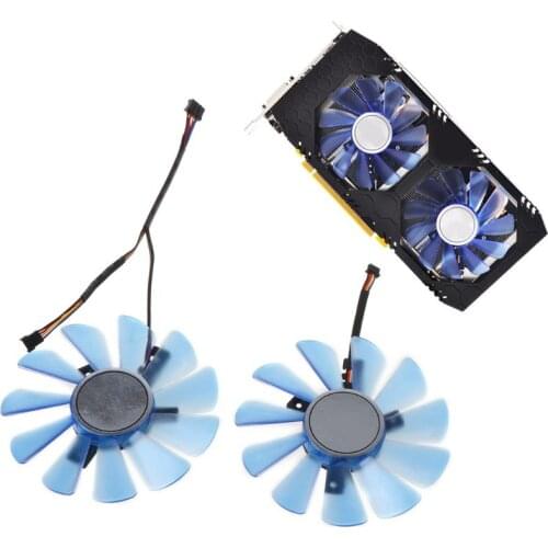 2Pcs/Set 85mm GPU VGA Cooler Cooling Fan for HIS RX480 RX570 RX470 Graphics Card
