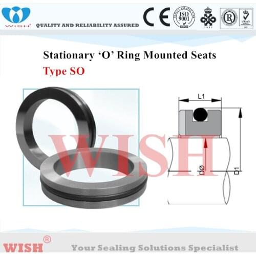 2.875 inch O-Ring mounted type SO stationary seat material Silicon carbide