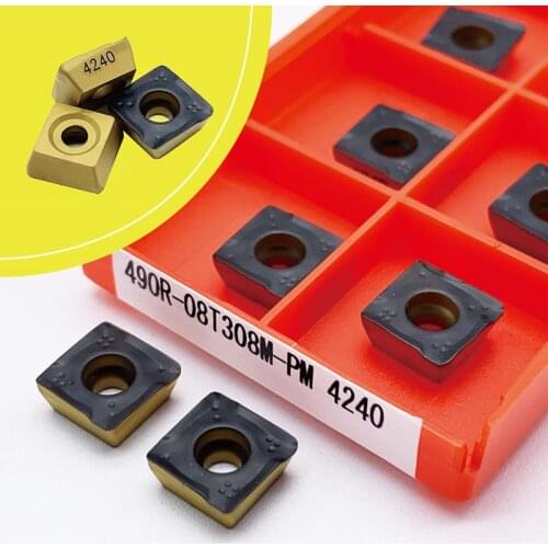 490R 08T308PM 4240 490R-140408-PM 4240 Carbide Insert Turning Milling Cutter CNC Tool Slot Cutting 490R-140408-PM 4240