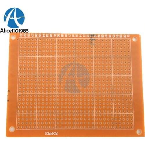 5Pcs 7x9 7*9cm Single Side Prototype PCB Breadboard Universal Board Experimental Bakelite Copper Plate Circuirt Board DIY Kit