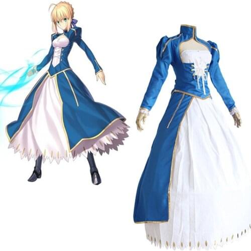 Anime Fate Stay Night Fate Zero Holy Grail War Saber Action Figure Uniform Anime Artoria Pendragon Battle Dress for Halloween 89