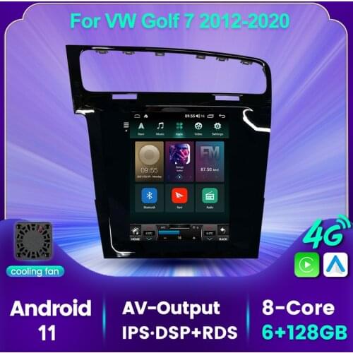 HD 768X1024 Tesla screen Android 11 6GRAM 128GROM For Volkswagen VW Golf 7 2012-2020 Car multiemdia radio player auto carplay