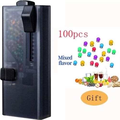 Pops Fruit Flavor with Push Bead Box 100pcs Cigarette Beads Aromatic Bead Ball Cigarette Menthol Cigarette Filters Smoking Tools