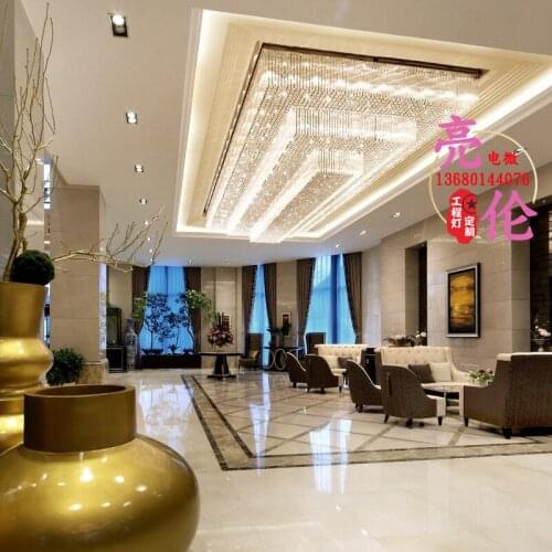 Sales Center Sales Department Shapan Hotel Lobby Beauty Salon Negotiation Area Crystal Light Villa Ceiling Light Living Room