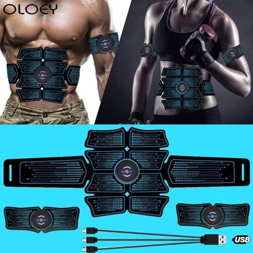 Home Gym Abdominal Muscle Stimulator Trainer Abs Fitness Equipment Training Muscles Electrostimulator Sport Fitness Exercise