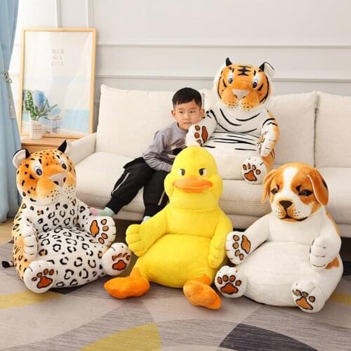 Simulation Animal Tiger Cheetah Miglu Duck Sofa Plush Toys Stuffed Plush Animals Educational Toys Girl Gifts Toys for Children