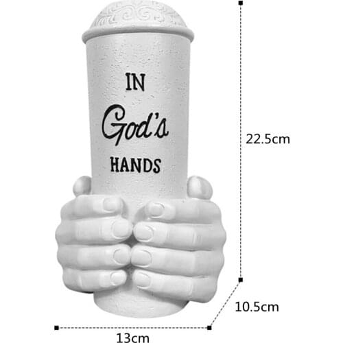 Creative Gods Hand Vase Resin Home Decoration Art Plants Pot Nordic Flower Vase for Home Office Decor Ornament