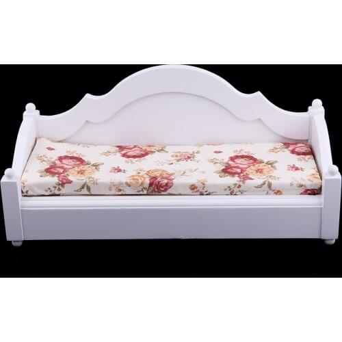 Dollhouse Sofa Chaise Longue for 1/6 Scale Dolls House Furniture, for 12'' Blythe, for 12inch Accessory