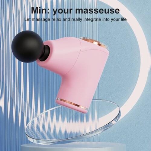 Mini Fascial Gun Portable Electric Massager Massage Instrument USB Pocket Fascia Gun Muscle Relaxant Fitness Instrument Tool