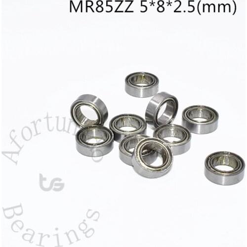 MR85ZZ 5*8*2.5(mm) 10pieces free shipping bearing ABEC-5 Metal Sealed Miniature Mini Bearing MR85 MR85ZZ chrome steel bearing