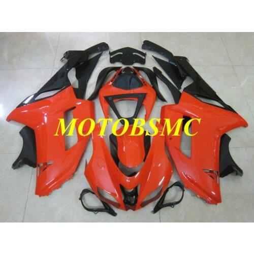 Injection Mold Fairing kit for KAWASAKI Ninja ZX6R 636 07 08 ZX 6R 2007 2008 zx6r ABS Red black Fairings set+gifts KF63