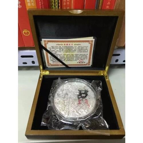 Limited edition # TOP efficacious Talisman Money Drawing Martial god of wealth guan gong Guandi FENG SHUI silver Ornament