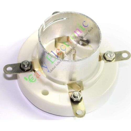 Wholesale and retail 2pc 4Pin Ceramic vacuum Tube Socket valve base for FU5 845 211 805 U4J audio amp free shipping