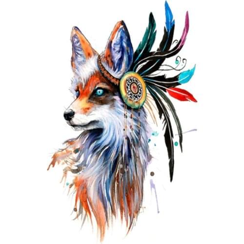 New Hot Water Transfer Fake Tattoo Waterproof Temporary Tattoo Sticker Men Women Wolf Flash Tattoo #278605
