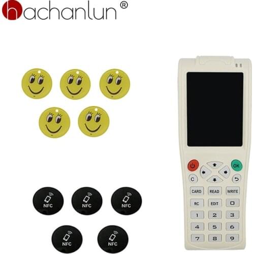 ICopy 5 Set IC ID Reader Writer Duplicator with Full Decode Function Smart Card Key Machine RFID NFC Copier English Version