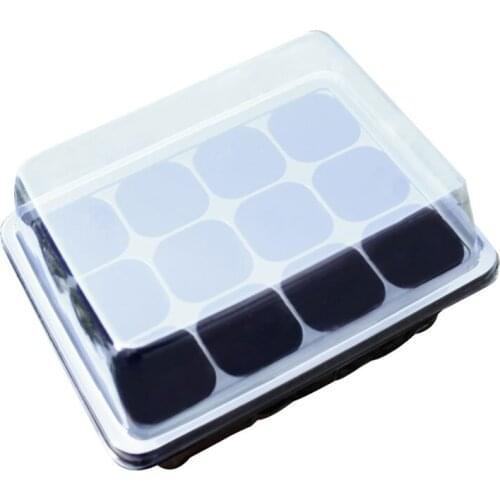 Cuttage Seeding Box, Plug Insulation Cover, 12-hole, 6-hole Leaf Seedling Box, Gardening, Stuffy Breeding, Three-piece Set