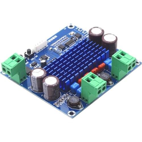 TPA3116D2 Bluetooth 5.0 Audio Amplifier Board 50W*2 Stereo Sound AMP Class D DC 12-24V Digital Amplificador XH-A308 For Speaker